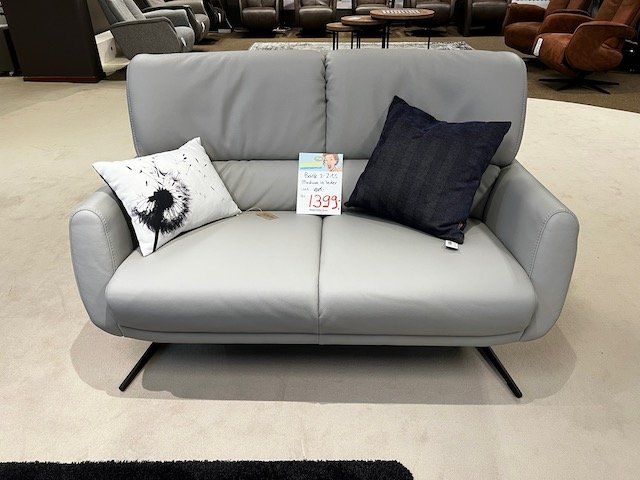 Bank 2-Zits in leder | 1